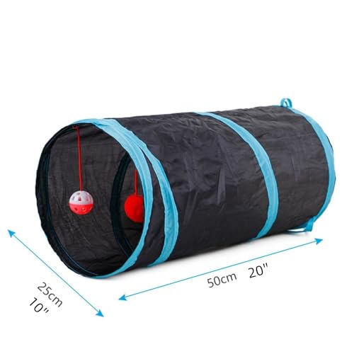 Cat Tunnels Indoors Cat Play Tunnel for Indoor Outdoor, Cat Tunnel Large Cat Toy Kitten Kitty Rabbt (2 Way)
