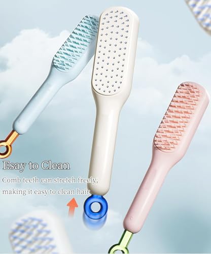 Scalable Small Grooming Dog Brush, Puppy Massaging Hair Brush, for Small Dogs Cats Rabbits of All Hair Types (Pink) - color: Pink
