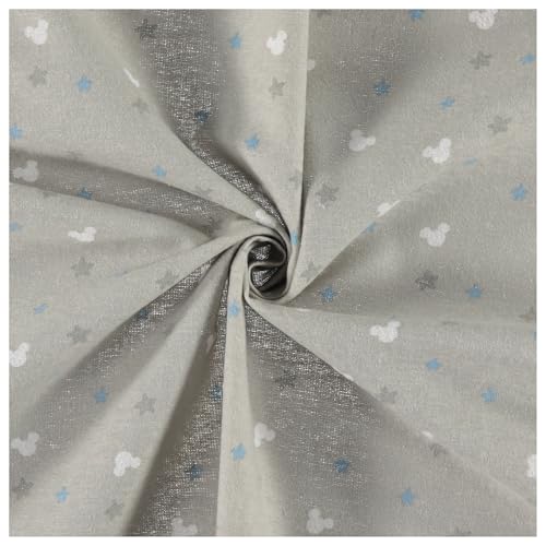 Disney Baby 4-Pack Receiving Blankets — 100% Cotton Flannel, 28" x 28" — Available in Mickey, Minnie, Pooh, Stitch or Angel — Soft Swaddle, Burp & Stroller Blankets — Gift-Ready with Ribbon Bow - color: Mickey Mouse Sleepy Sky