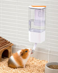 47oz Small Animal Water Bottle, No-Drip Cage Dispenser | Hanging waterer for guinea pigs, rabbits, hamsters, chinchillas and ferrets; compatible cage or crate required - color: White