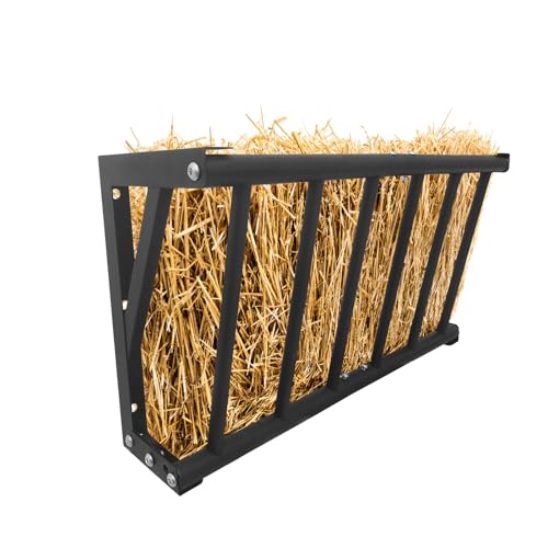 Garvee Hay Feeder for Horses, 27'' Long Hay Rack | with 16 Gallon Large Capacity, Heavy Duty Carbon Steel Wall Mounted Feeder Rack for Horses, Goats, Sheep in Stable and Farm - size: 27 inch