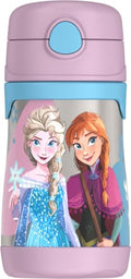 Thermos Baby 10 oz. Stainless Steel Bottle with pop-up straw, Frozen - color: Frozen, size: 10 Ounces