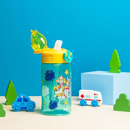 Zak Designs PAW Patrol Sage 16oz Leak-Proof Straw Kids Water Bottle - color: PAW Patrol (Chase, Marshall, Skye, Rubble, Everest), size: 16 Ounces