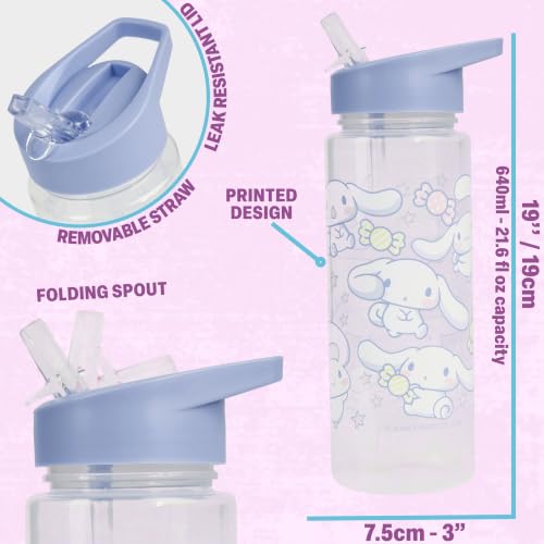 Get Trend Cinnamoroll Girls Lunch Box 3Pc Set | Kids Insulated Lunch Bag with BPA-Free Water Bottle and Bento Box, Back to School Kawaii Gifts for Girls - color: Blue/White Cinnamoroll