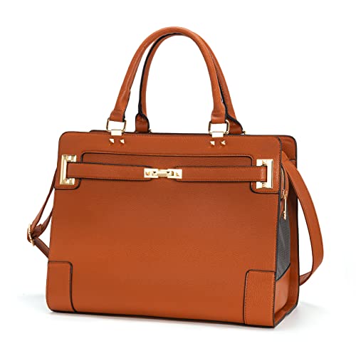 Fashion Pet Carrier Dog Cat Carrier Purse Soft-Sided Leather Handbag Pet Tote Bag for Small Dogs Puppy and Cats TSA Airline Approved (Brown) - color: Brown