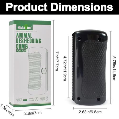 Deshedding Pet Brush, Deshedding Brush for Indoor Cats, Dogs, Pet Hair Remover Comb for Short Long Hair, Easy Clean Pet Grooming Tool for Shedding Control