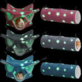 AceOrbit 6 Pcs Luminous Ferret Hammock Set 3 Tier Guinea Pig Hammocks Rat Hanging Tunnel Warm Soft Hamster Hideout Plush Small Animals Bed for Sugar Glider Cage Accessories Hide, Play and Sleep