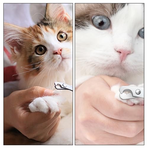 Pet Nail Clipper, Professional Claw Trimmer for Cat, Small Dog, Rabbit, Small Animal, Stainless Steel