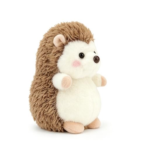 PEACH CAT Hedgehog Stuffed Animal Cute Plushies Small Plush Toys Gifts for Kids (Squeaky) - style: Hedgehog