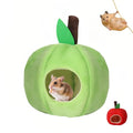 Hamster Hammock Warm Bed,Small Pet House Animals Cage Accessories,Rat Hideout,for Mini Small Animal Mice,Sugar Glider,Chinchilla,Dwraf Hamster(Green) - color: Green