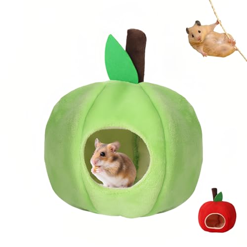 Hamster Hammock Warm Bed,Small Pet House Animals Cage Accessories,Rat Hideout,for Mini Small Animal Mice,Sugar Glider,Chinchilla,Dwraf Hamster(Green) - color: Green