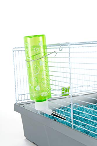 Lixit® Critter Bright Water Bottles for Hamsters, Rabbits, Chinchillas, Ferrets, Guinea Pigs and Other Small Animals - Made in USA (Blue (Pack of 2), 8 Ounce) - color: Blue (Pack of 2), size: 8 Ounce