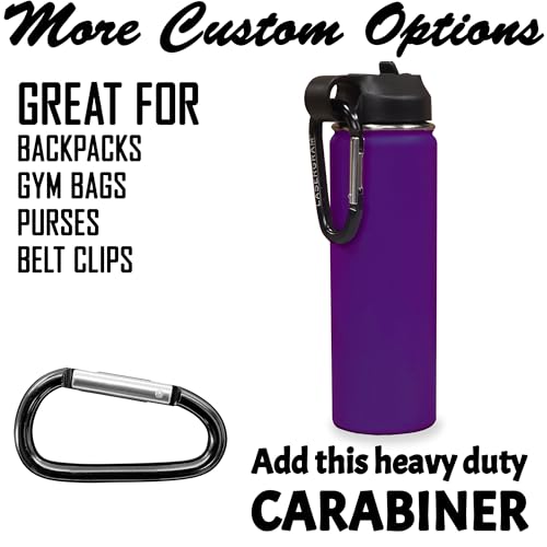 LaserGram Personalized 20oz Water Bottle, Snail (Dark Purple) | Engraved Gift, Vacuum Insulated Stainless Steel, Flip-Top Straw Lid, Laser Engraved With Your Name - color: Dark Purple, size: 20 Ounces