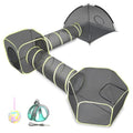 Wilwolfer 5 in 1 Cat Enclosure - Outdoor Cat Tent with Tunnel & House - Portable Pet Playpen for Cats, Puppies & Small Animals - size: 5PC Cat Tent with Tunnel