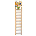 Penn-Plax 9-Step Wooden Bird Ladder | Easy to Install | Fun Exercise for Your Bird (BA115)