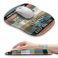 Hokafenle Ergonomic Wrist-Hugging Mouse Pad Wrist Support, U-Shaped Holding Wrist Rest Mousepad for Carpal Tunnel Pain Relief with Cushioned Memory Foam Slope Massage Bulge (10.2x8.3 in,Believe) - color: Believe in Yourself
