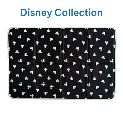The Green Pet Shop Cool Pet Pad - Medium, Disney’s Mickey & Minnie Mouse - Self-Cooling, Pressure Activated Mat for Dogs & Cats from 21-45 lbs - Non-Toxic Gel, No Water Needed - color: Mickey & Minnie, size: Medium
