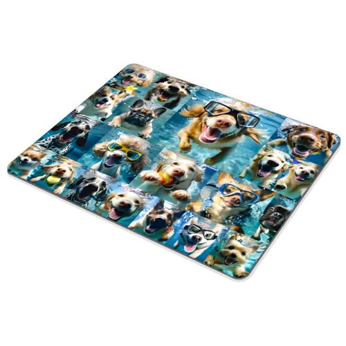 Underwater Dog Mouse pad Customized Mousepad Non-Slip Rubber Base Mouse Pads for Computers Laptop Office Desk Accessories Mouse pad - color: Underwater dog