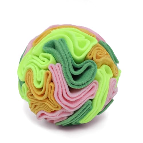 Vibrant Snuffle Ball for Dogs, Playful Color-Mix Slow Feeder Toy, Eye-Catching Interactive Puzzle for Mental Enrichment, Indoor Fun for Small Medium Large Dogs - color: Multi-colored, size: Medium