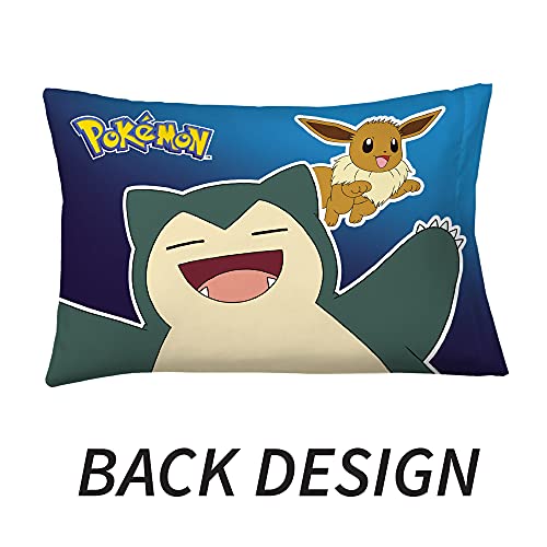 Pokémon Kids Bedding Super Soft Microfiber Reversible Pillowcase, 20 in x 30 in, (Officially Licensed Product) by Franco - color: Pokemon