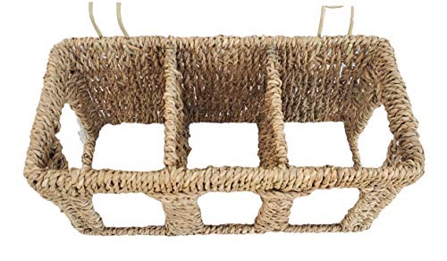 All Natural Seagrass Five Arch Guinea Pig Hay Rack with Option to Attach to Cage (Sea Grass Woven)