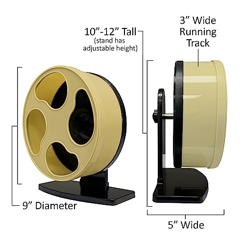 Silent Runner Wheel - 9" Regular - Exercise Wheel (Cream) - color: Cream