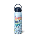 Swig Life 32oz EZ Fill Water Bottle with Straw Lid, Errbody on the Boat | Leakproof Lid - Double Wall Insulated Stainless Steel - Lid, Straw & Lock - Cup Holder Friendly - Dishwasher Safe - color: Errbody Boat, size: 32 Ounces