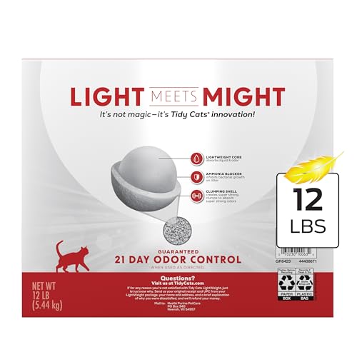 Purina Tidy Cats Lightweight Cat Litter, Low Dust, Clumping, Odor Control 24/7 Performance Multi Cat Litter, Clean Linen Scent, 12 lbs - size: 12 Pound (Pack of 1)