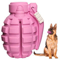 Dog Toys for Aggressive Chewers Large Breed, Fun to Chew (Pink) | German Shepherd, Indestructible Interactive Treat Dog Toys for Large Medium Breeds, Food Grade&Tough Rubber, Chase and Fetch - color: Pink