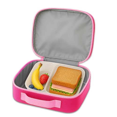 Minnie Mouse Lunchbox for Girls Kids Bundle w/Insulated Lunch Bag + More | Soft Minnie Lunch Box Plus Water Bottle, Stickers, More - Minnie Mouse School Supplies