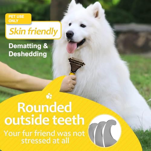 Matt Splitters Tool – Effective Mat Remover and De-matting Comb for Long-Haired Dogs, Cats, Rabbits – Regular 12+23 Teeth Design - size: 12+23 Teeth