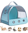 Guinea Pig Carrier, Small Animal Bird Rabbit Turtle Carrier Bag, African Hedgehog Portable Travel Carrier Outdoor Hangbag, Bird Rabbit Guinea Pig Squirrel Carrier - color: Green