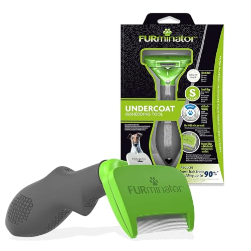 FURminator Undercoat deShedding Tool for Small Short Hair Dogs 4.5-9 kg - size: Small, style: Version 2.0