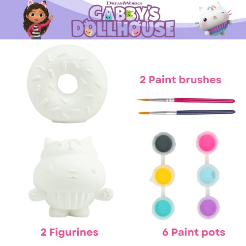 Innovative Designs Gabby’s Dollhouse DIY Paint Your Own Figurines Arts and Crafts Set for Girls - style: Gabbys Dollhouse