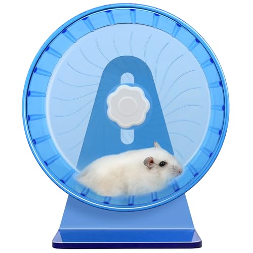 Hamster Wheel,Silent Wheel,Super Silent Hamster Exercise Wheels,Silent Hamster Wheel,Adjustable Stand Hamsters Exercise Wheels,Quiet Rat Wheel (Φ 5.5 inch, Blue) - color: Blue, size: Φ 5.5 inch
