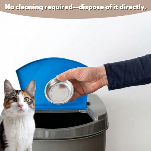 500 Pcs Mini Pet Disposable Feeding Bowls Bulk, Small Plastic Travel Food Bowls for Small Cats, Puppies, and Other Pets - Ideal for Dry & Wet Food, Water