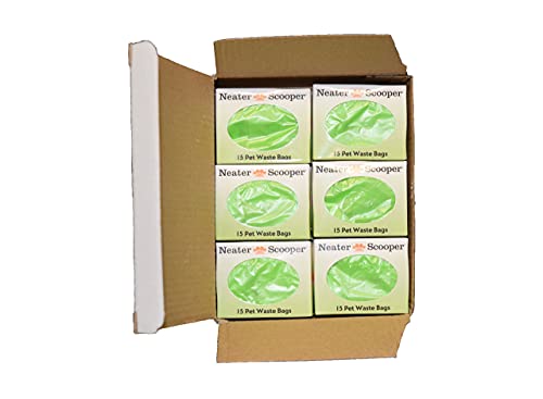 Neater Pets Neater Scooper Standard Size Refill Bags for Standard Neater Scooper Litter Scoop with Bags (12 Boxes, 180 Count) - size: 1 Count (Pack of 180)