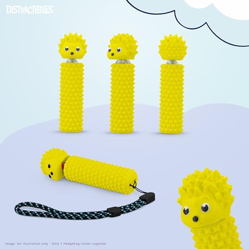 Hedgy - The Hedgehog Sensory Pain Stim Fidget Clicker, Spike Textured for Stress Relief, Focus and Concentration (Yellow) - color: Yellow