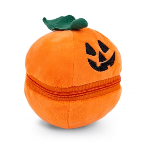 Plushland Halloween Zip-Up Pumpkin Stuffed Animal Plush Toys,Hideaway Spooky Black Cat Bat Ghost Capybara Plush Halloween Toy for Festive Decorations & Fun Surprises 6 Inches (Capybara) - style: Capybara