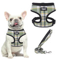 PUPTECK Soft Mesh Dog Harness and Leash Set Pet Puppy Cat Comfort Padded Vest No Pull Harnesses, Green/Yellow, S - color: Green&Yellow, size: S (NECK: 12", CHEST: 14"-18")