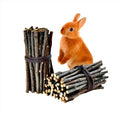 200g Apple Chew Sticks for Small Animals | Chew Toys for Bunny Chinchillas, Rabbits Guinea Pig Hamster Gerbil - style: 7oz