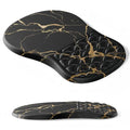 Ergonomic Mouse Pad Wrist Support,Black Barble Wrist Rest Mousepad for Carpal Tunnel Pain Relief,Integrated Memory Foam Slope Massage Bulge Design - color: S-01