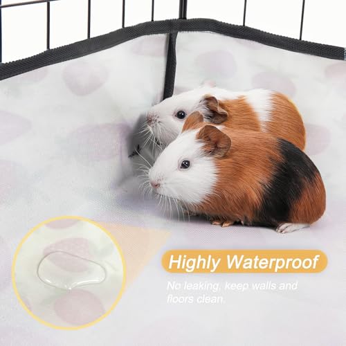 Guinea Pig Cage Liner，Washable Waterproof Oxford Cloth Cage Liners for Small Animals,Hamster Chinchilla Hedgehog Rabbit and Other Small Animals Not Include Cage(42x42 inches) - size: C&C 3x3(42x42 inches)