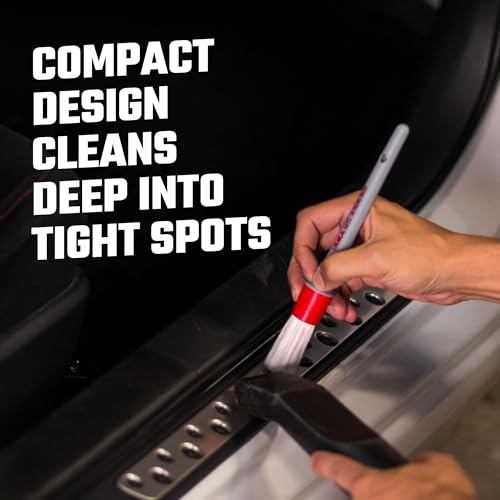 Chemical Guys, All in the Details Interior Detailing Brush Set, 3-Piece | Three soft, durable brushes reach vents, consoles, buttons and trim to lift dust and grime from tight spots - style: Interior Brushes