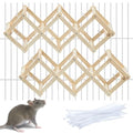 Kiln-Dried Wood Rat Climb Toy, Hanging Cage Ladder Activity (S, 2pcs) | Natural Rat Cage Bridge, Multiple Openings & Directional Ramps Offer Challenges to Satisfy Rats' Instincts for Explore & Play - style: S, 2pcs