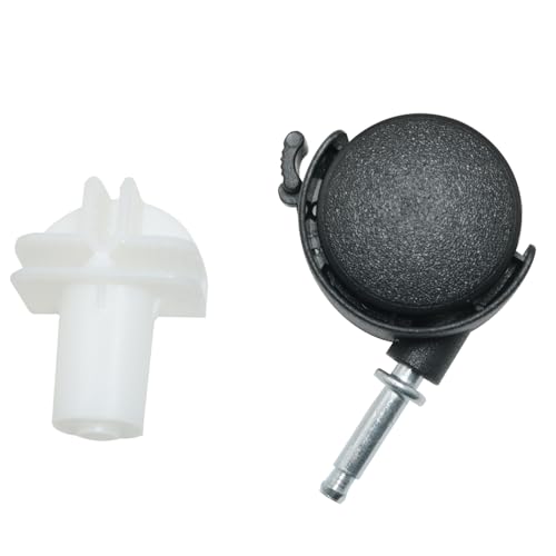 4PCS Universal Replacement Pet Cage Casters Universal Wheel for Guinea Pig Cages for Wire Playpen Cages Kitten Cages Small Animal Cages Rabbit Cages Hamster Ferret Cages White