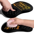 Ergonomic Joint Wrist Support Mouse Pad with Memory Foam Cushion Massage Bump, Carpal Tunnel Pain Relief Mousepad Slope Design for Wrist Rest, 11.8x7.9 in, Hug You and Me - color: Hug You and Me