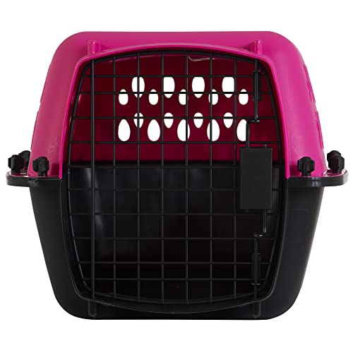 Petmate Pet Porter Fashion Dog Kennel 23", Hot Pink, for Pets up to 15lbs, Made in USA - color: pink, size: 23.0"L x 15.2"W x 11.8"H