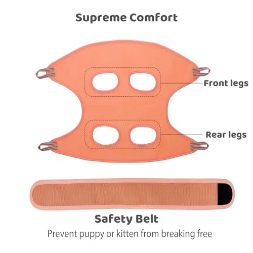 Guzekier Dog Grooming Hammock Harness for Dogs, Dog Nail Clipper - size: S（Suitable for 12-25lbs）