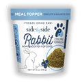Side by Side Rabbit Bowl Booster - Cooling Freeze-Dried Dog Food Topper for All Breeds - Made with Nutrients & Whole Raw Foods Toppers for Dogs - No Artificial Additives or Fillers (4 oz, 2-Pack)
